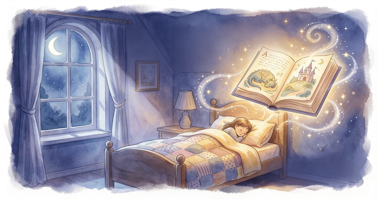 Bedtime story AI video still