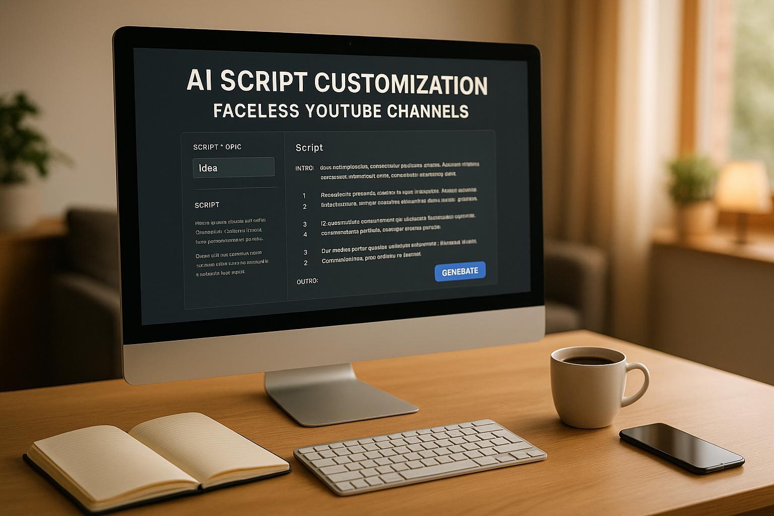 AI Script Customization for Faceless YouTube Channels