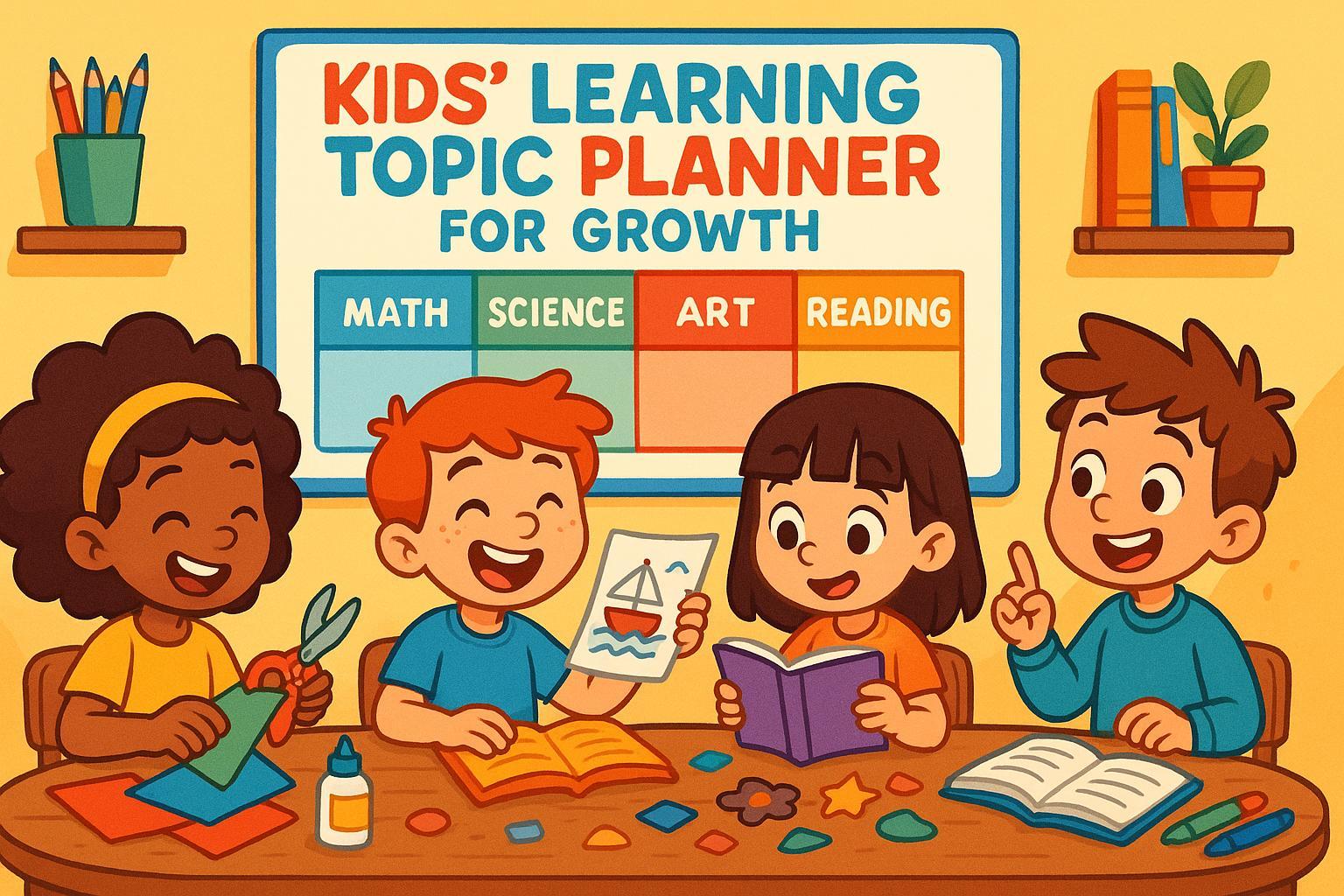 Kids' Learning Topic Planner for Growth