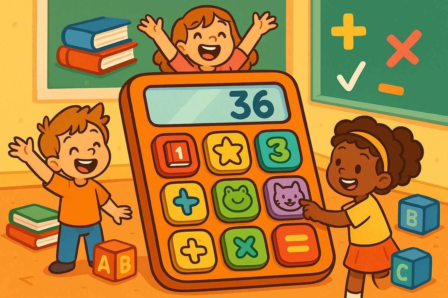 Educational Theme Calculator for Kids