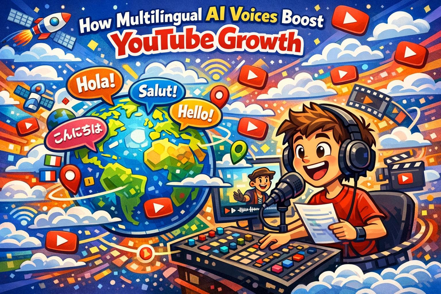 How Multilingual AI Voices Boost YouTube Growth