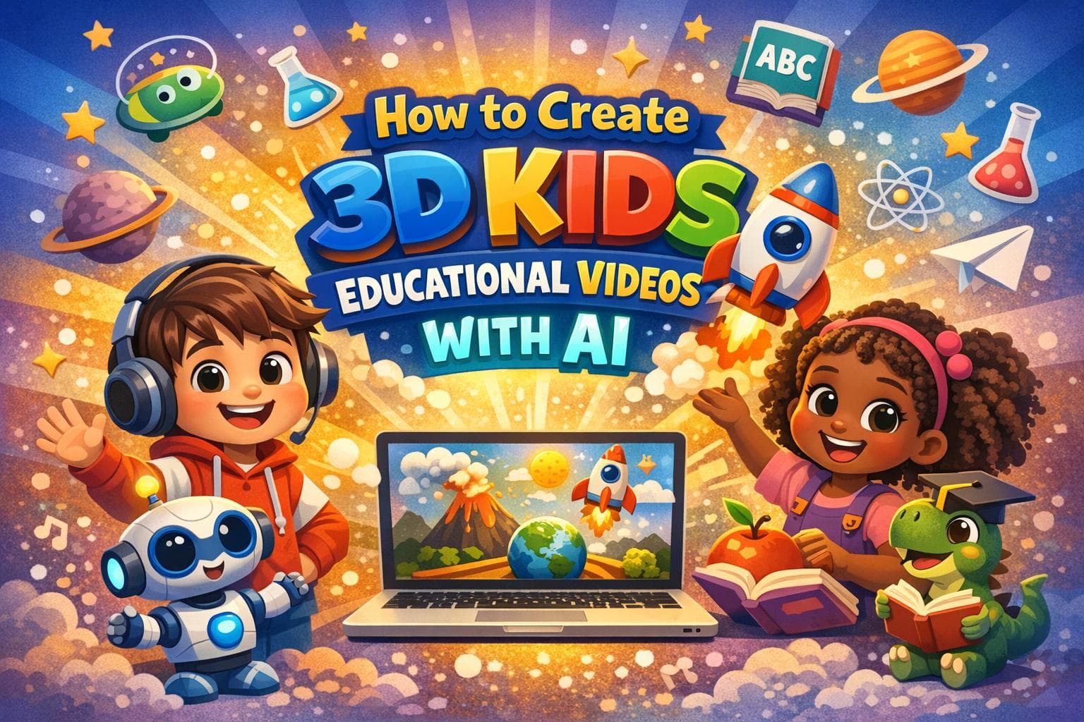 How to Create 3D Kids Educational Videos with AI