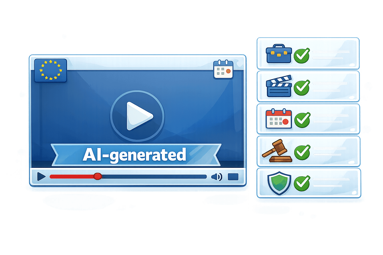 Checklist for Labeling AI-Generated Videos