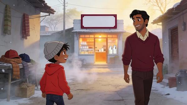 શિયાળે અમૂલની મજા